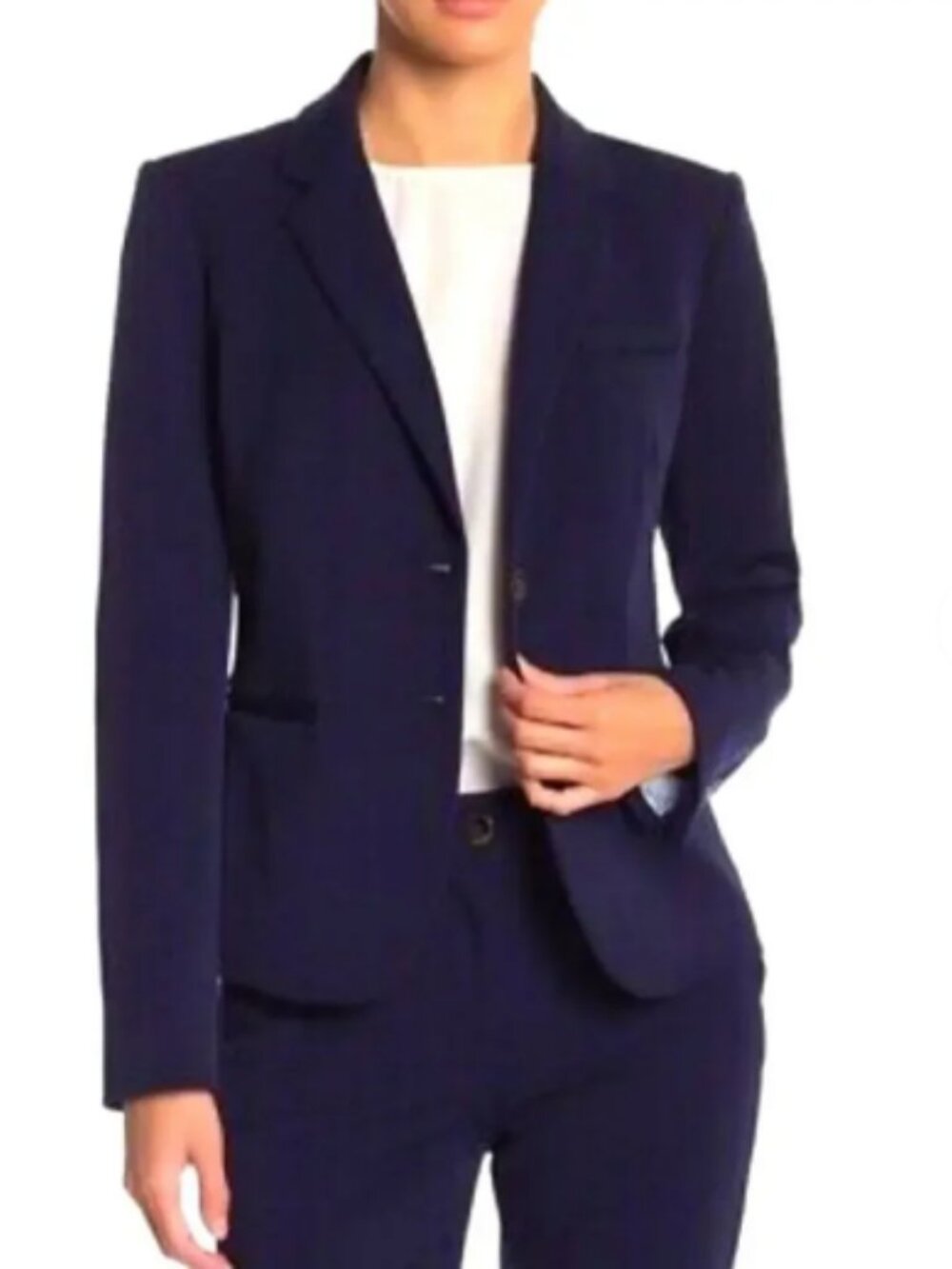 J. Crew Schoolboy Two Button Blazer Jacket in Navy Blue Size Large